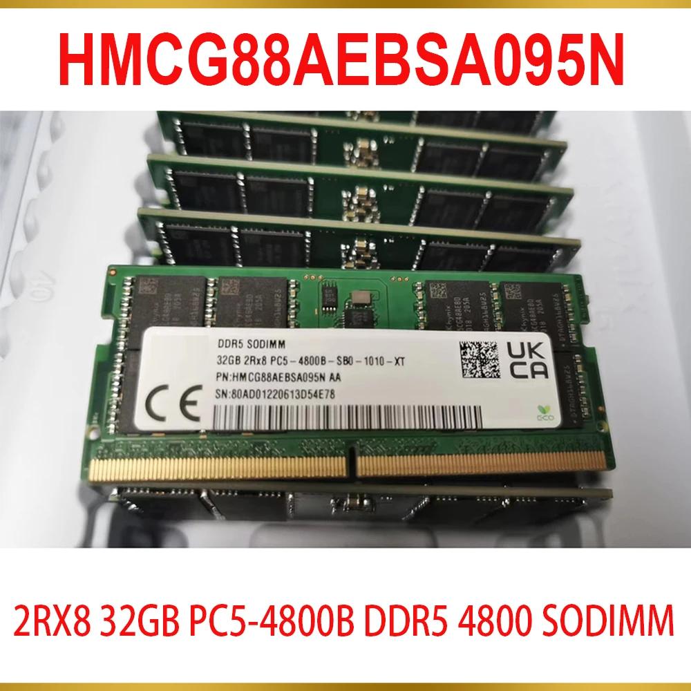 SK ̴н Ʈ ޸𸮿 PC5-4800B DDR5 4800 SODIMM, HMCG88AEBSA095N, 32G, 2RX8, 32GB, 1 